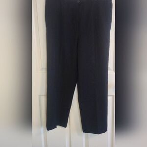 Vtg The Wilroy Traveller 14 Black 100% PUREWOOL StraightLeg HighRise Women Pants